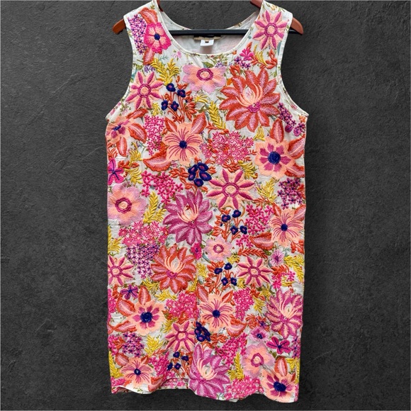 Rose and Rose Dresses & Skirts - 🇬🇧 Cottagecore Fully Embroidered Floral Mini Dress Handmade Garden Retro L